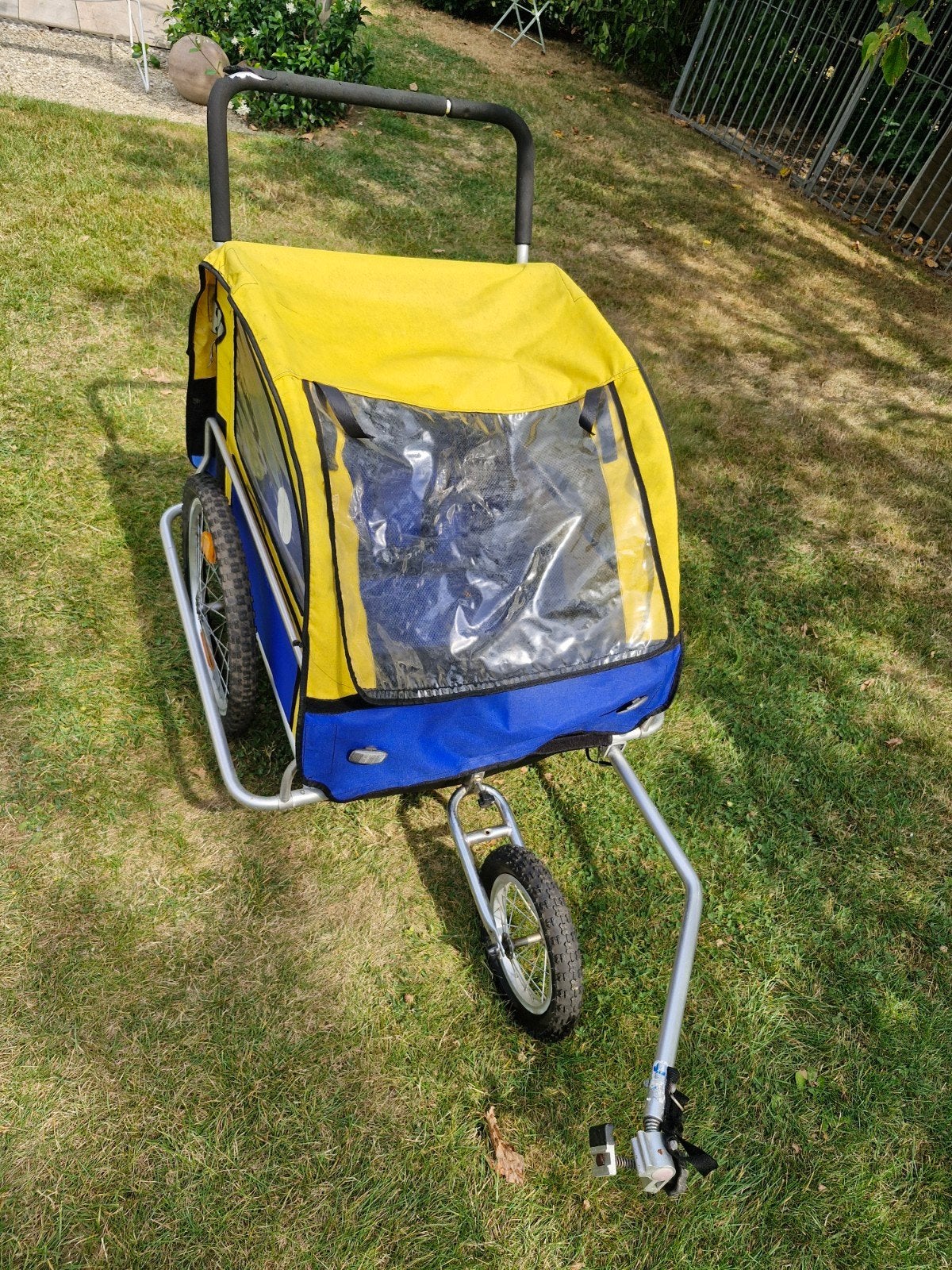 fietskar/wandelkar/hondenkar, Enlèvement, Utilisé, Remorque pour enfant, Pliable