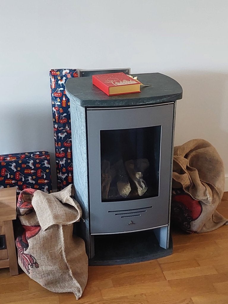 gashaard Barbas ECO95 speksteen, Ophalen, Gebruikt, Vrijstaande haard, Gashaard