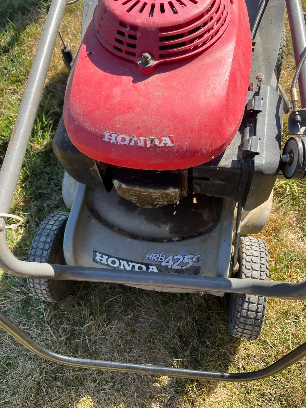 Honda grasmaaier, Ophalen