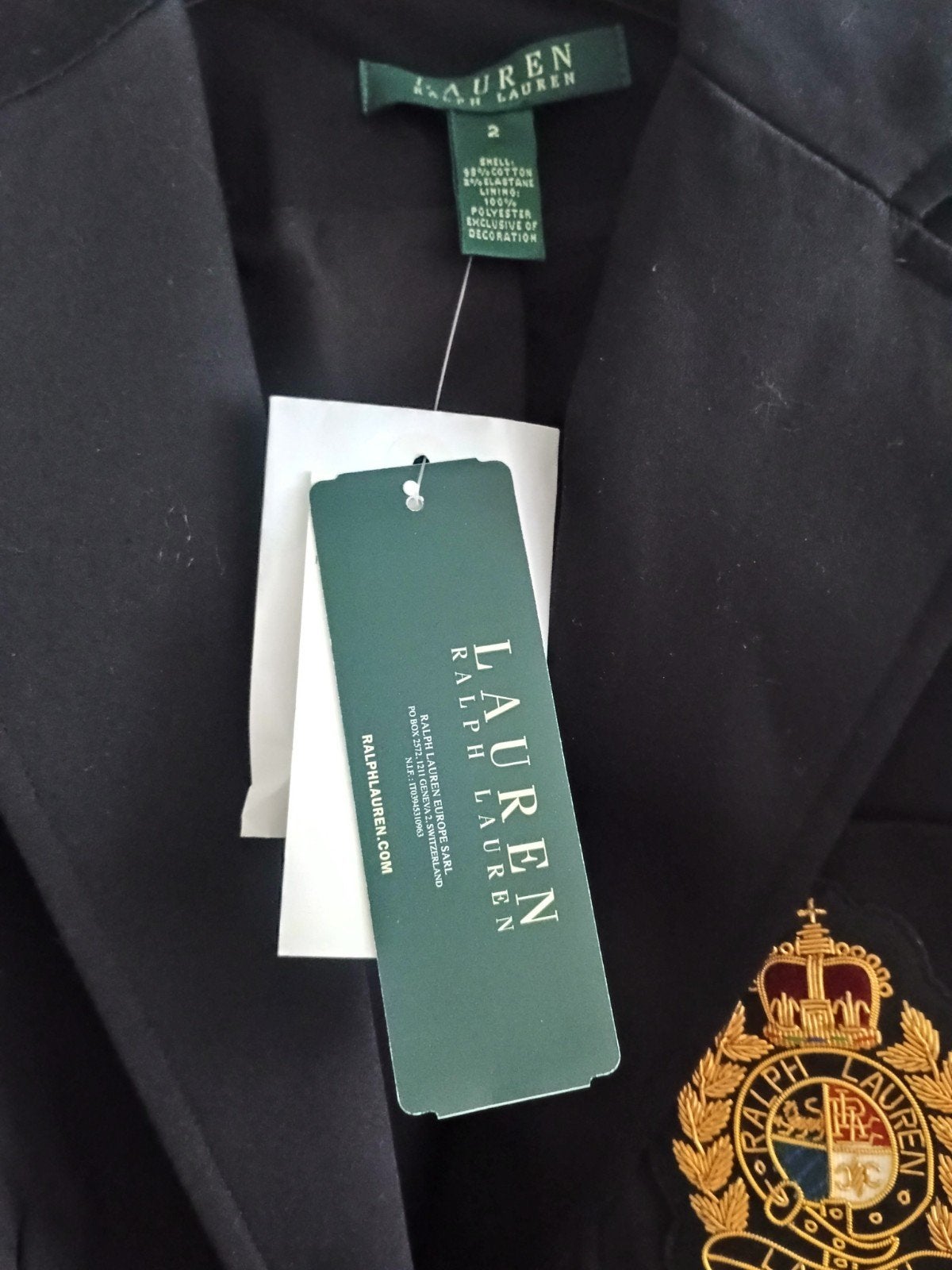 Lauren Ralph Lauren Blazer zwart 2, Kleding | Dames, Verzenden, Zwart, Lauren Ralph Lauren, Nieuw