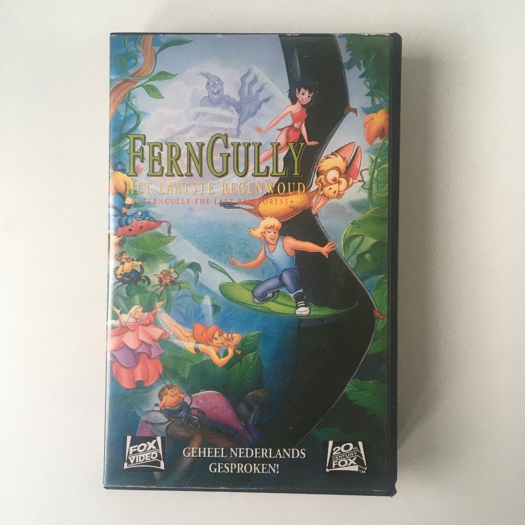 VHS FernGully - De Laatste Regenwoud, Alle leeftijden, Kinderfilm, Zo goed als nieuw, VHS