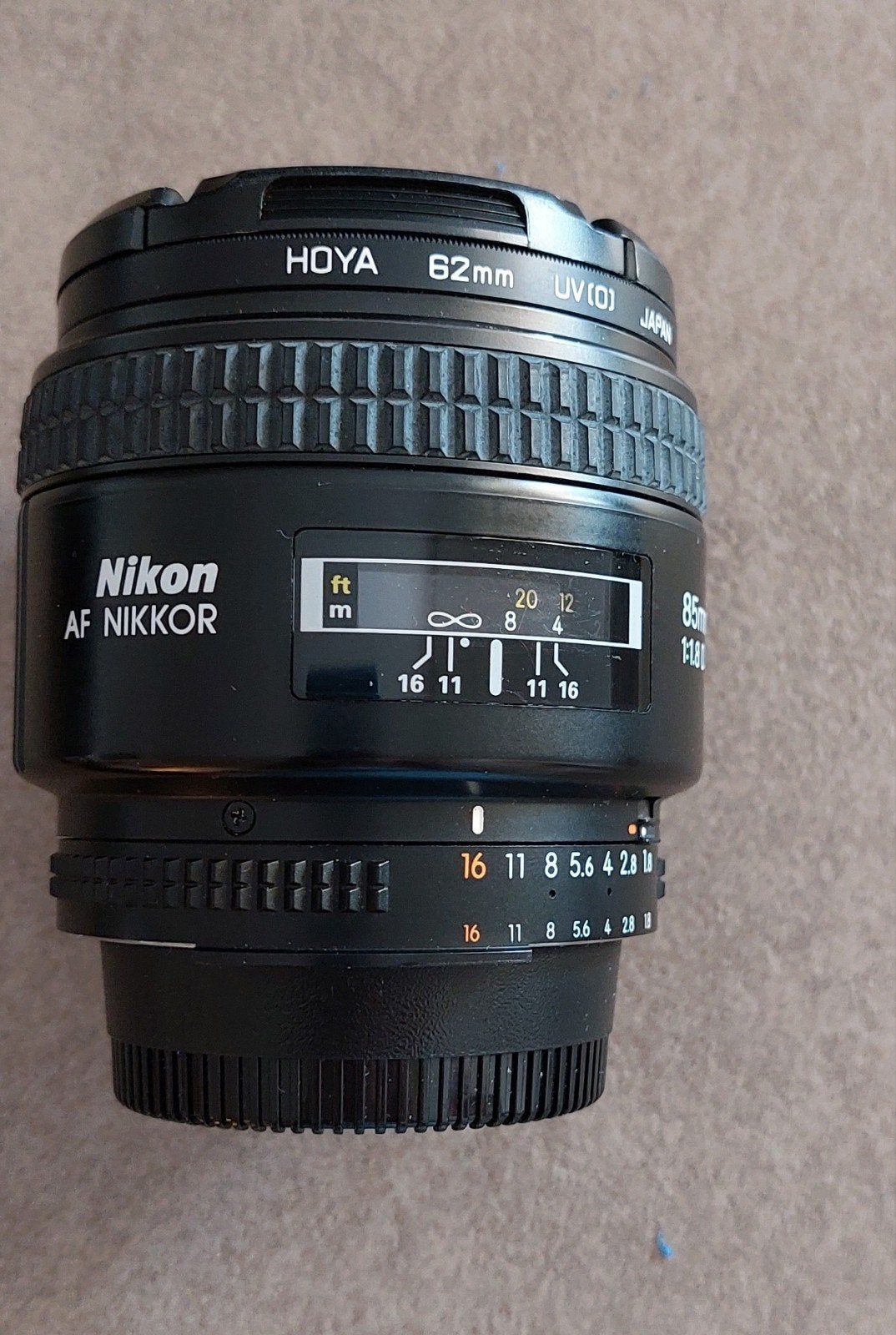 Objectif NIKON AF NIKKOR 85mm 1: 1.8D, Enlèvement, Nikon, Pare-soleil
