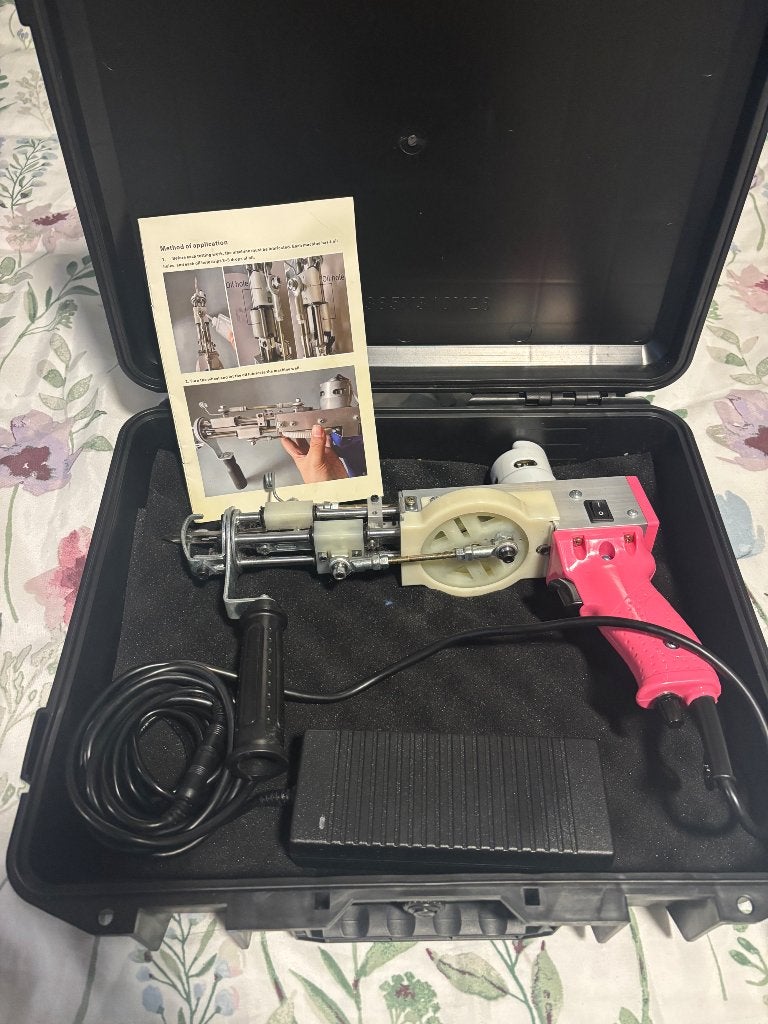 Tufting GUN AK DUO pink + supplies, Zo goed als nieuw, Machine, Handgemaakt, Overige merken