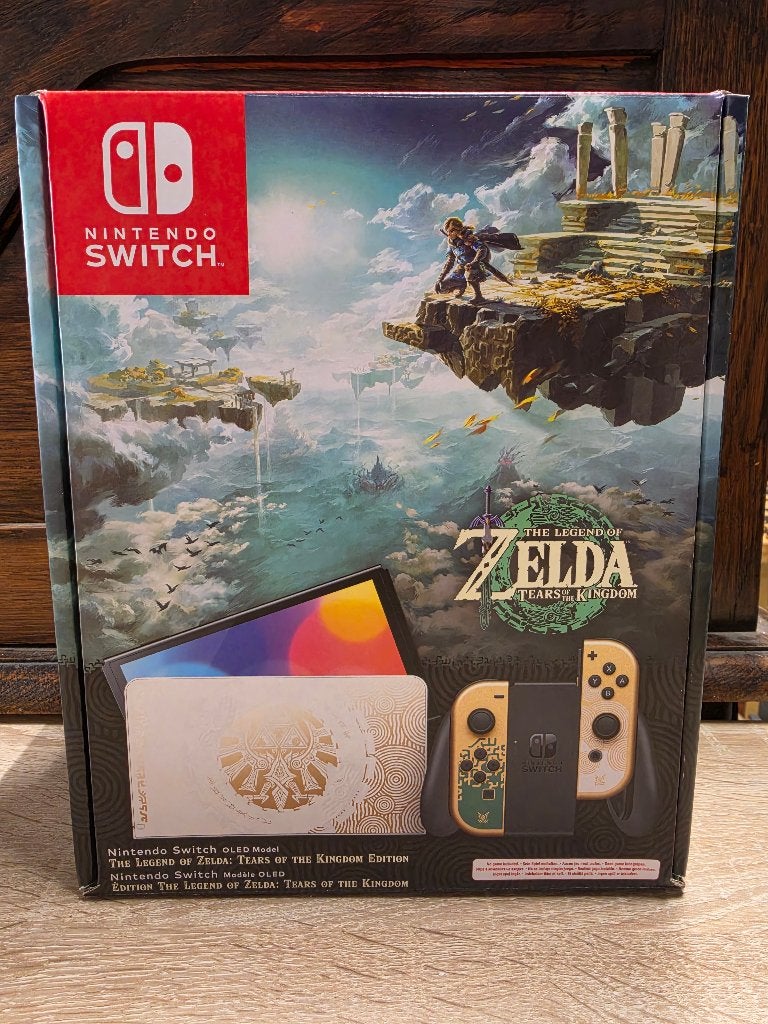 Originele Nintendo Switch OLED Zelda: Tears of -;DOOS Enkel, Ophalen, Refurbished, Switch