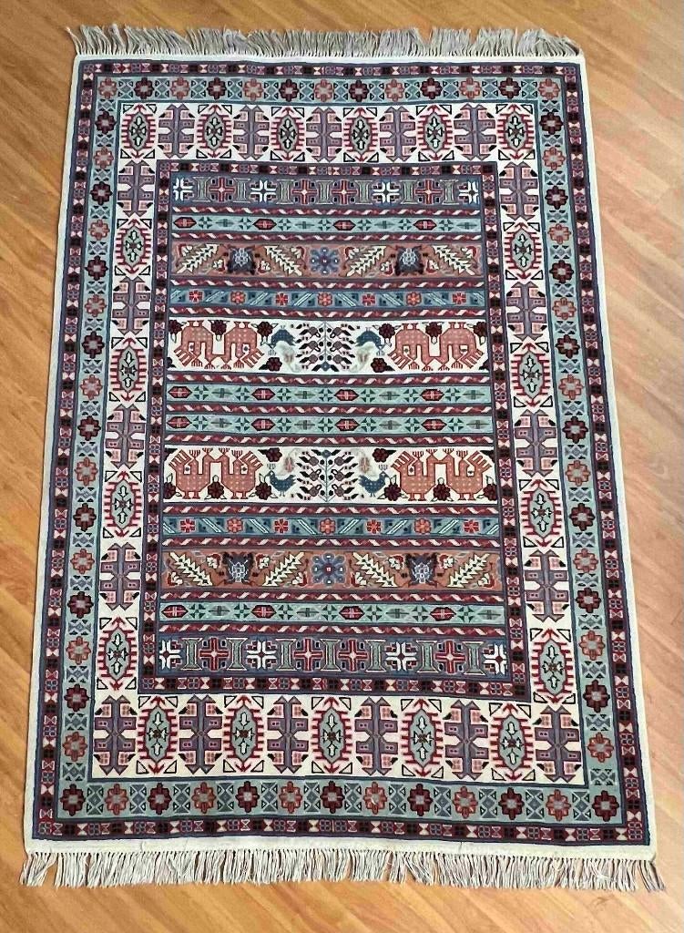 Perzisch tapijt 182/123 cm, Ophalen of Verzenden, Gebruikt, Blauw, Overige stijlen