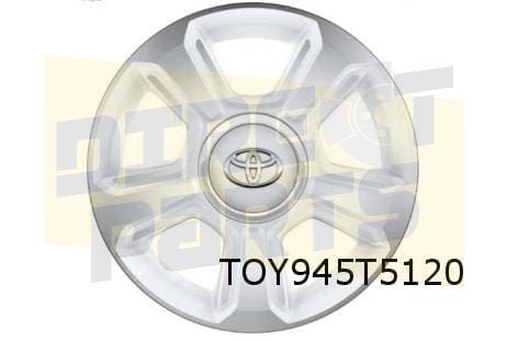 Toyota Aygo velg Aluminium 15'' 5-spaaks wit / gepolijst Ori, -, Verzenden, -, Nieuw
