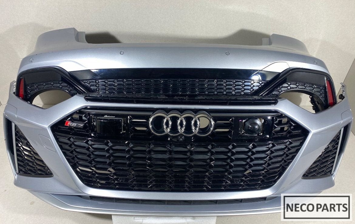 AUDI RS7 4K8 RS 7 GRILL VOORBUMPER COMPLEET LEVERBAAR, -, Garde-boue, Audi, Utilisé