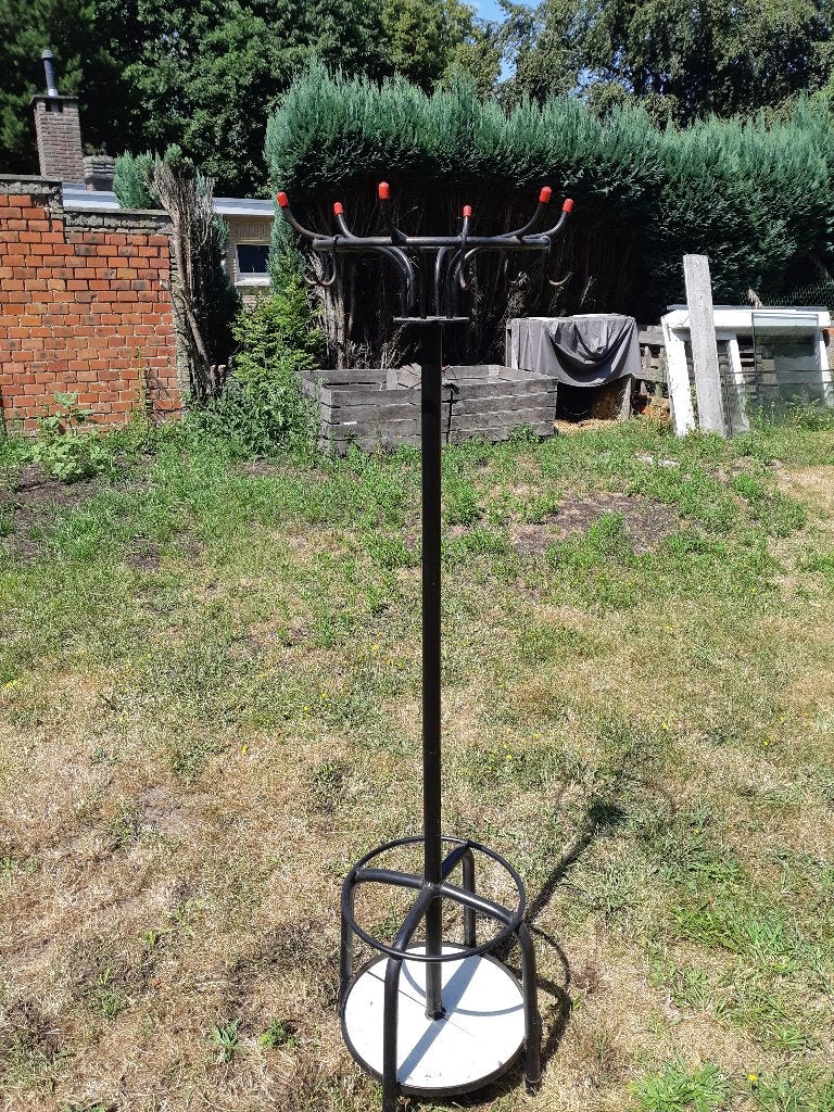 ijzeren ronde kapstok, Ophalen, Zo goed als nieuw, Metaal, Staande kapstok
