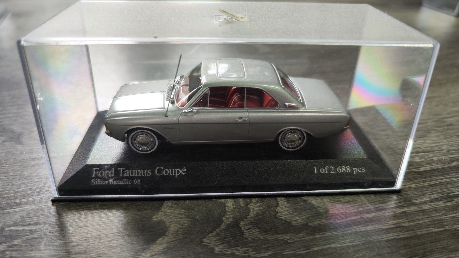 Ford Taunus Coupé 1968 Silber Metallic 1/43 - Minichamps (Éd, Enlèvement ou Envoi