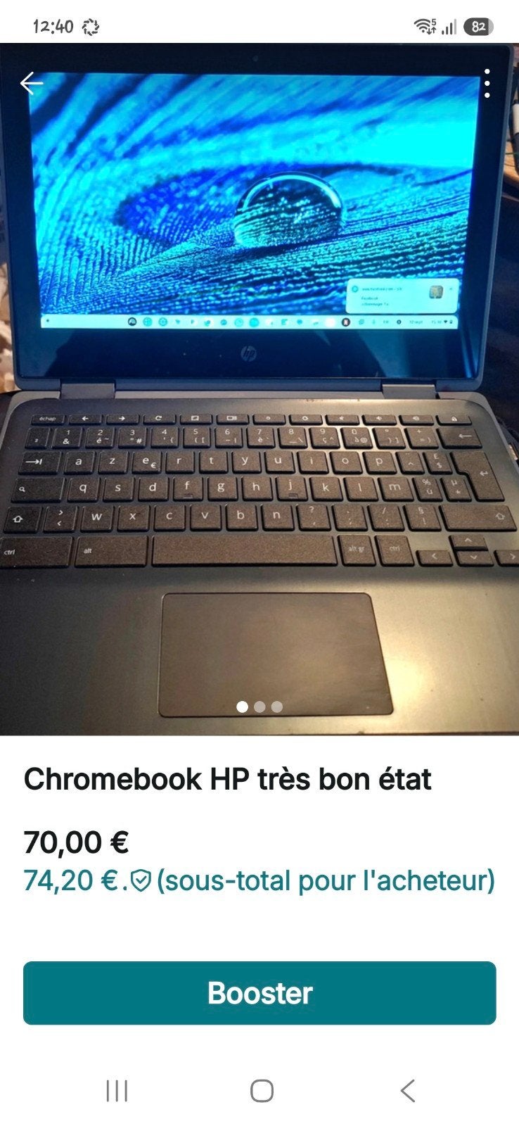 Chromebook HP très bon état, Hp, Enlèvement ou Envoi, 11 pouces, Reconditionné