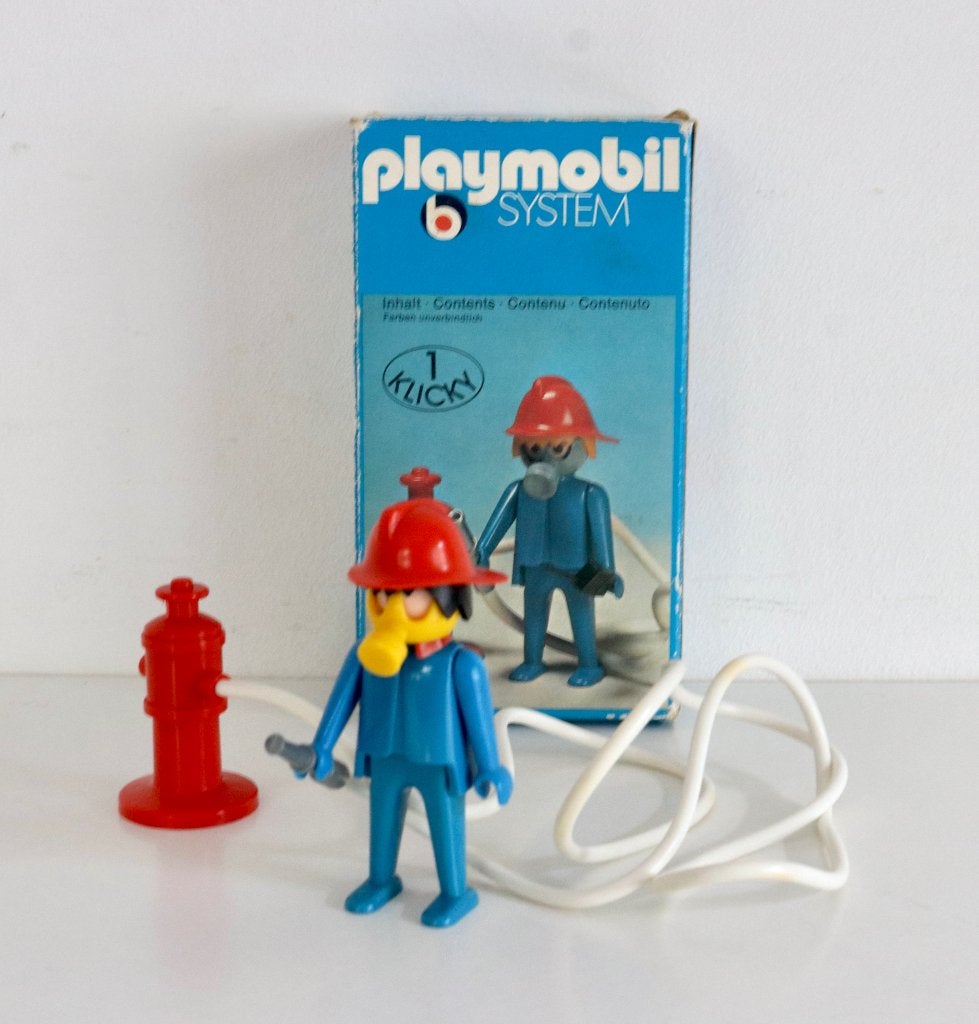 Vintage Playmobil set 3367 (Brandweerman) Klicky 1976, Ophalen of Verzenden, Gebruikt