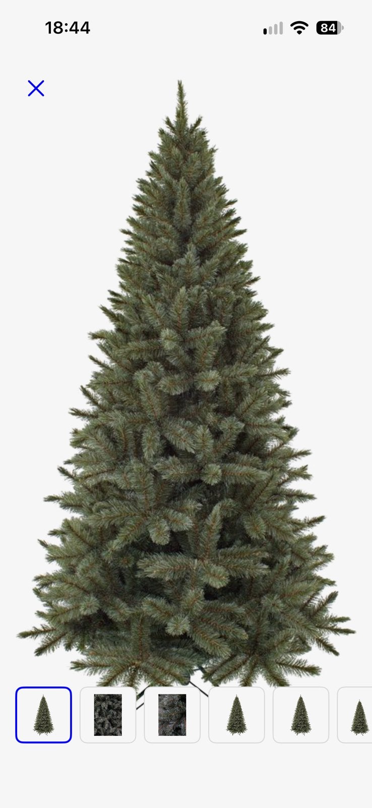 Triumph Frosted Slim Kunstkerstboom - H215 cm, Ophalen of Verzenden, Zo goed als nieuw