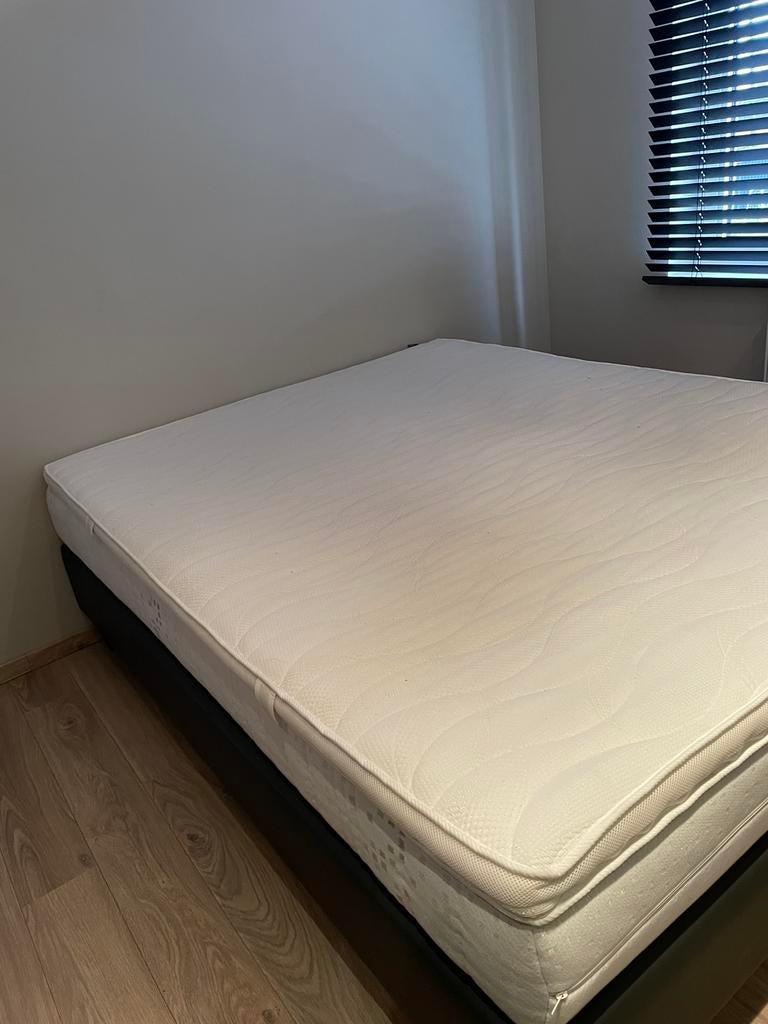 Boxspring (bed) met topper, Maison & Meubles, Chambre à coucher | Matelas & Sommiers, Queen size, 140 cm, Enlèvement, Utilisé