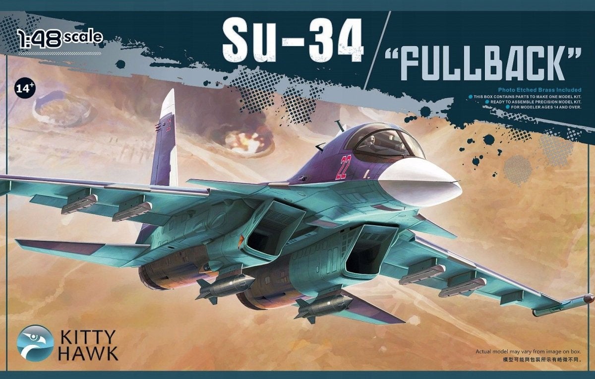 Kitty Hawk SU-34 ‘Fullback’, Ophalen of Verzenden, Zo goed als nieuw