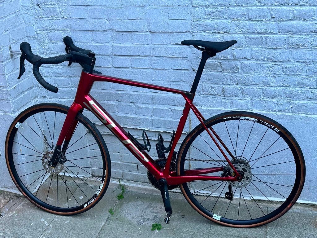 SUPERIOR X-ROAD TEAM ELITE SHIMANO 105 SIZE XL GLOSS RED, Fietsen en Brommers, Fietsen | Racefietsen, Ophalen, Zo goed als nieuw