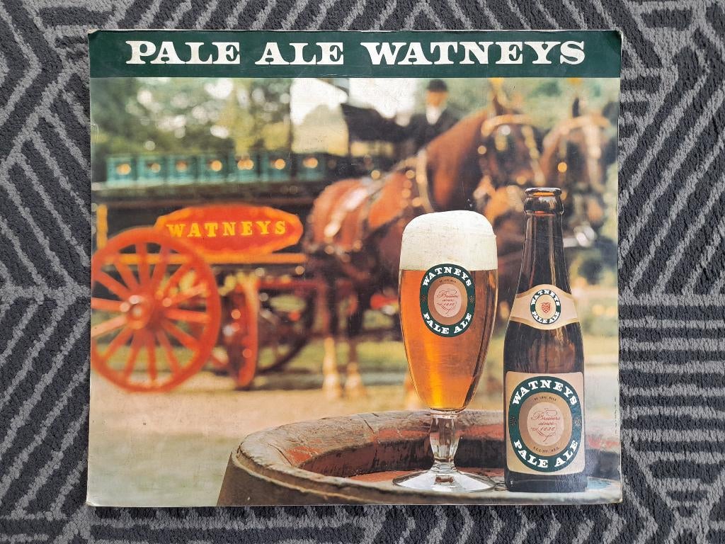 Karton reclame  Watney's  uit 1980, Verzenden, Gebruikt
