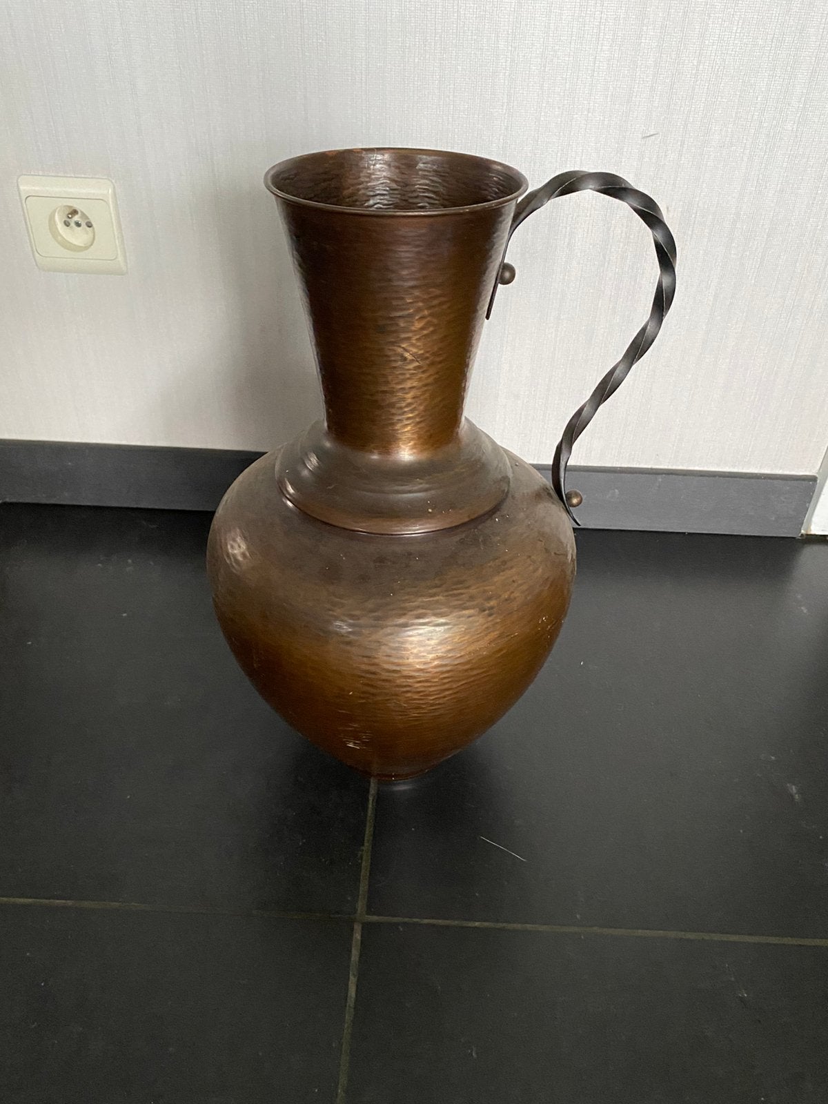 Koperen hoge kan, Antiek en Kunst, Ophalen, Koper