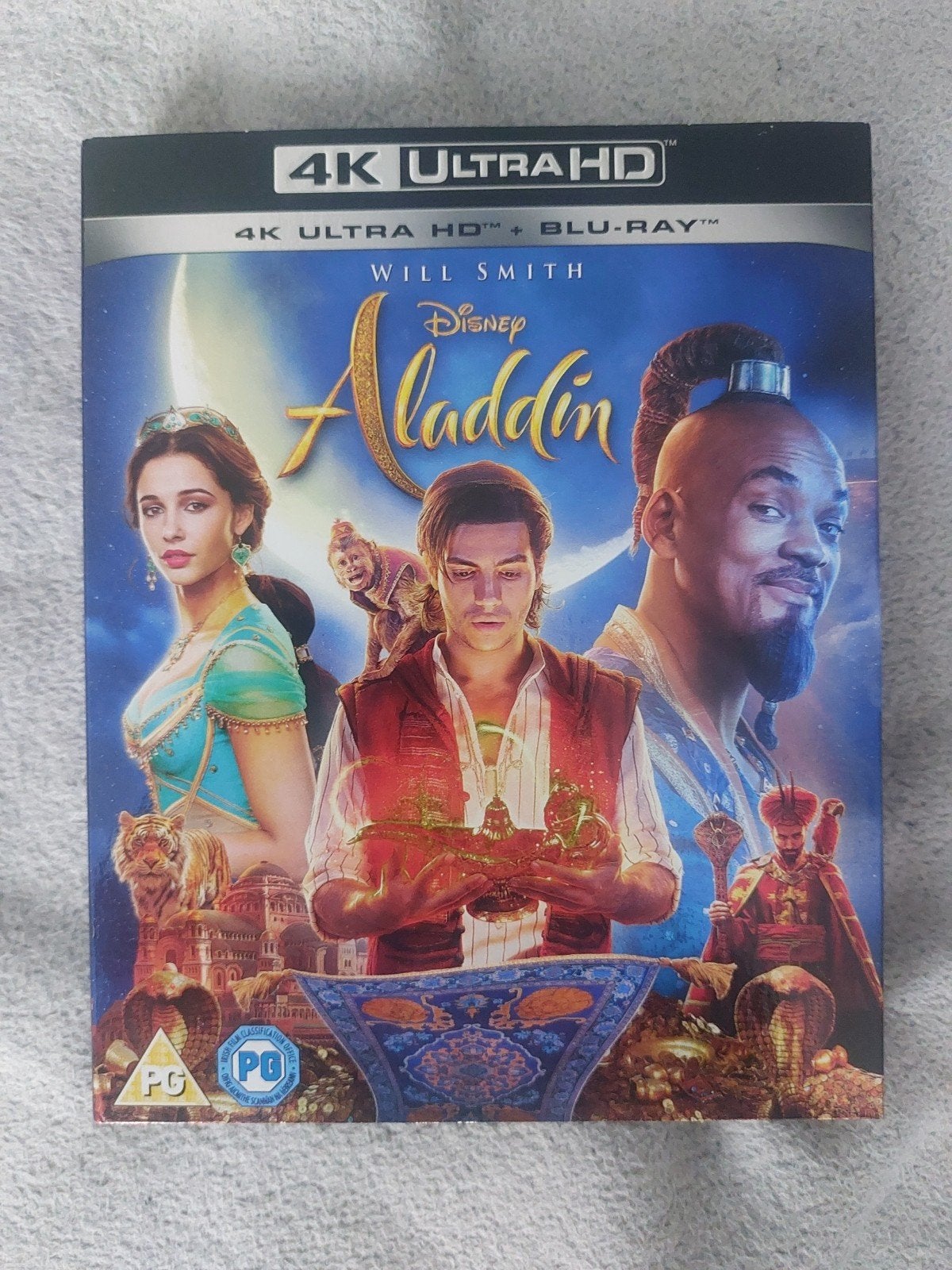 Aladdin Blu-Ray 4K Met Slipcover Als Nieuw, CD & DVD, Blu-ray, Enlèvement, Comme neuf, Blu-ray