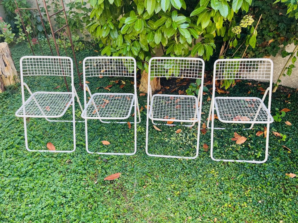 4 x Ted Net Chairs, Ikea, Huis en Inrichting, Ophalen, Gebruikt, Wit, Vier