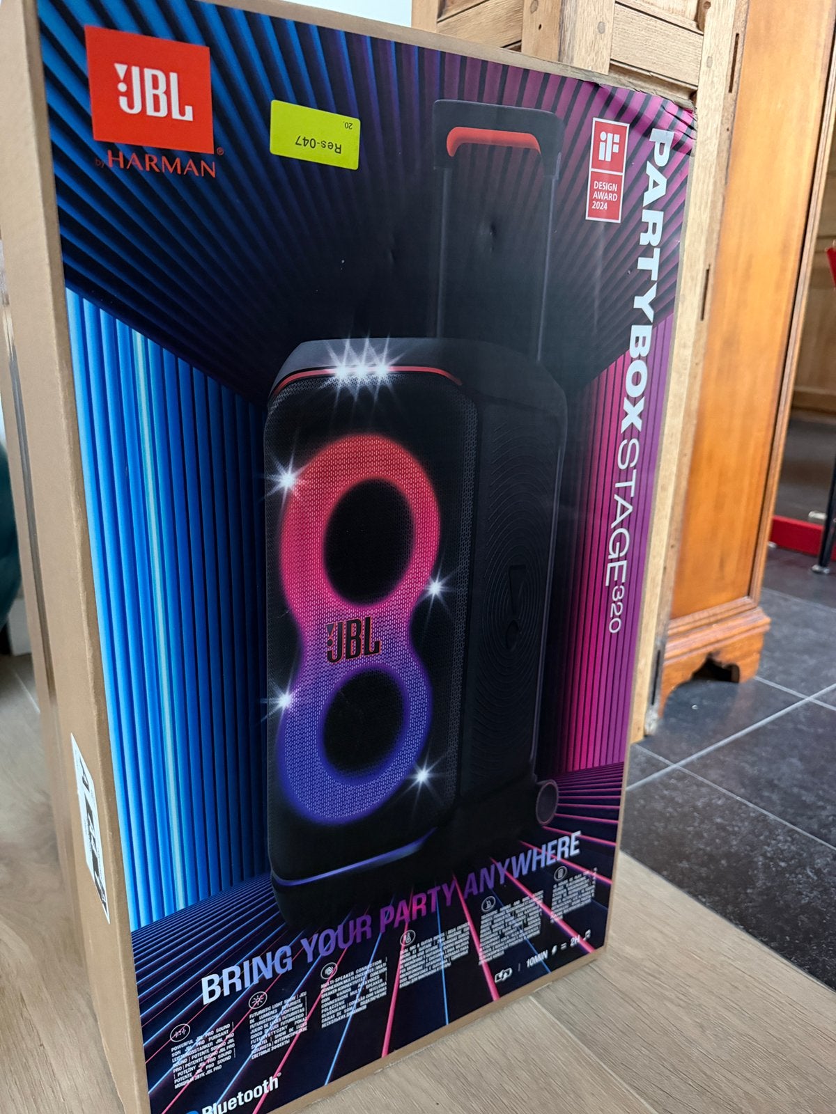JBL Partybox Stage 320 Zwart Nieuw, Audio, Tv en Foto, Ophalen, Nieuw, JBL