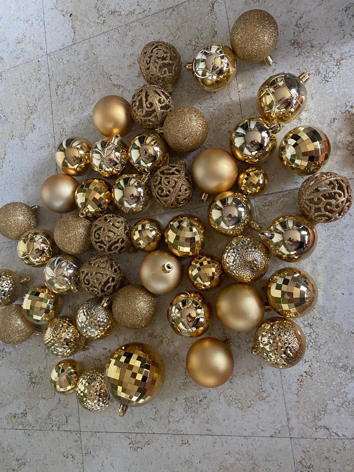 Kerst kerstballen kleur goud, Verzenden, Zo goed als nieuw