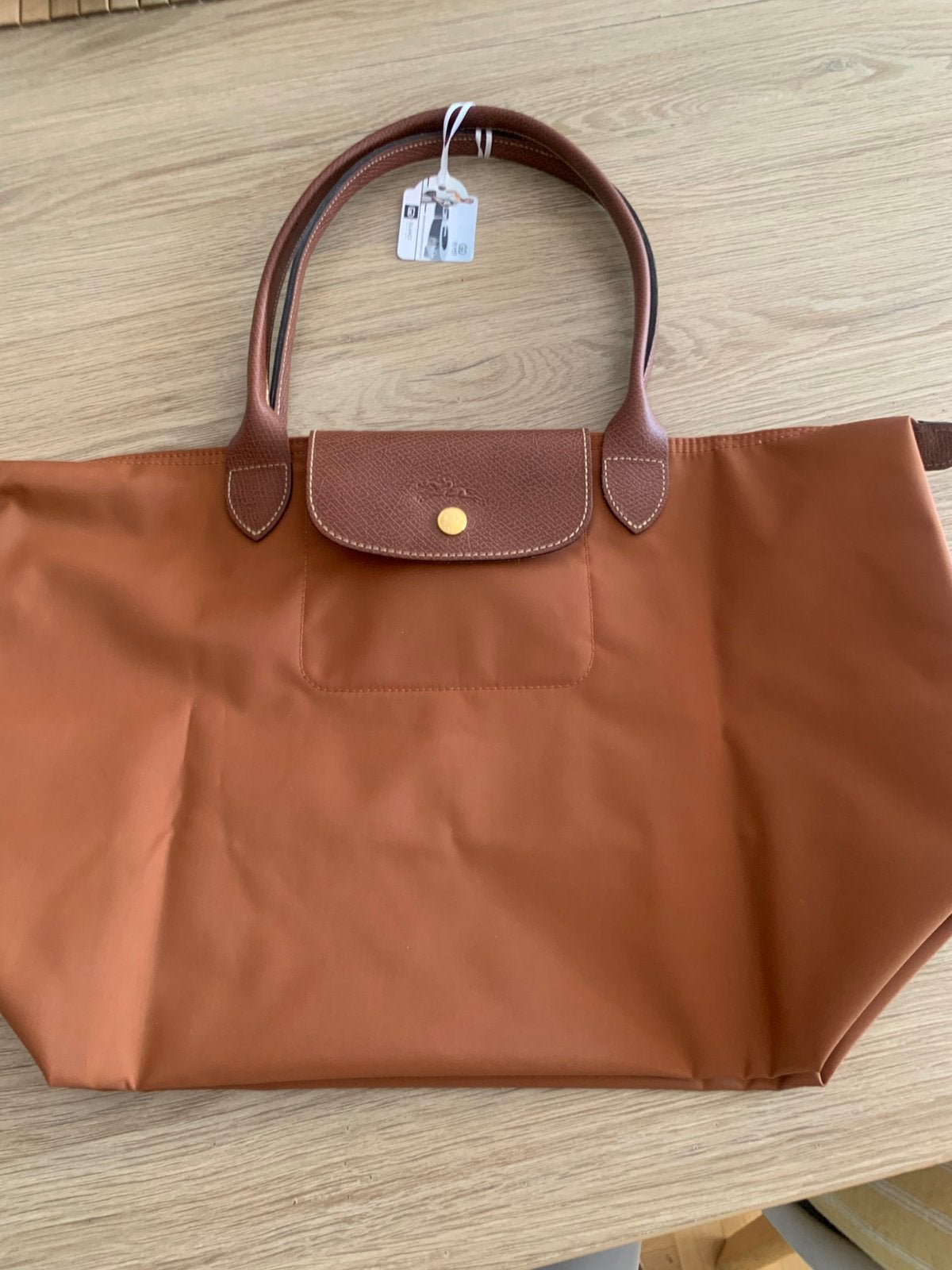 Le Pliage Longchamp handtas maat L cognac, Ophalen, Nieuw, Overige kleuren, Handtas