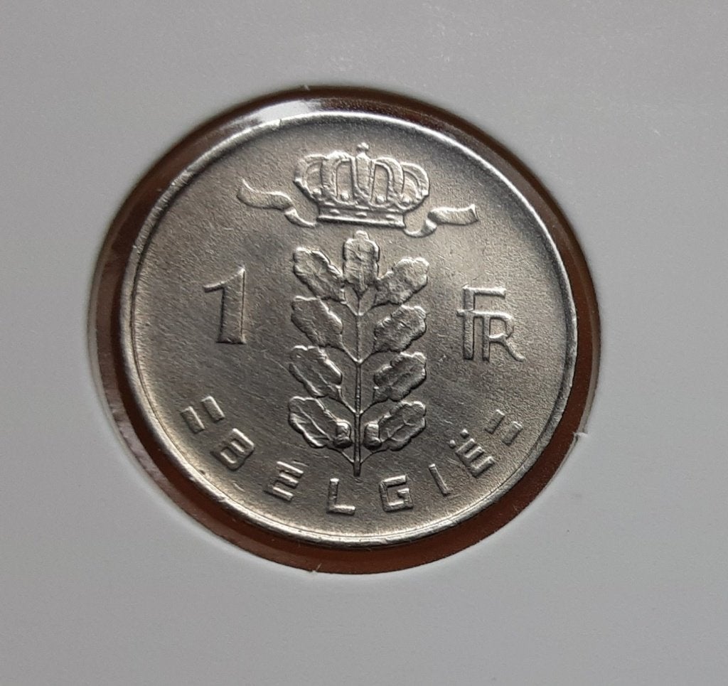 België – 1 frank – 1951 vl. (Ref 076)., Ophalen of Verzenden, Metaal, Losse munt