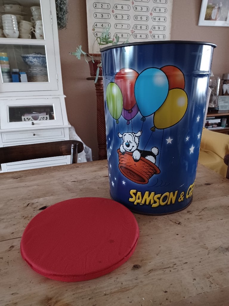 Metalen prullenbak SAMSON EN GERT, Ophalen of Verzenden