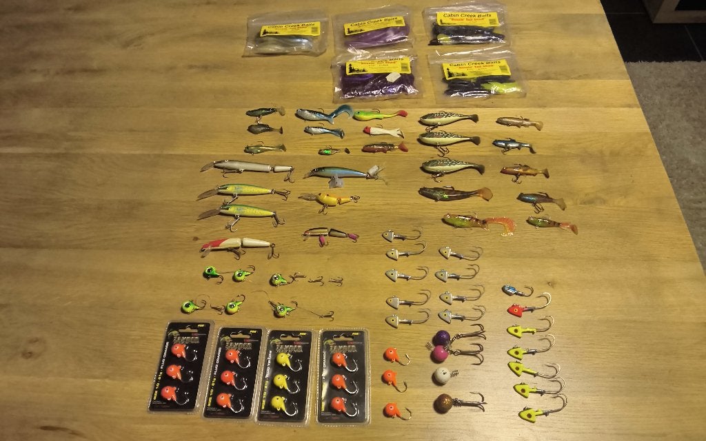 Fox.Predox.rapala.Cabon Creek baits.Softbaits., Watersport en Boten, Ophalen of Verzenden, Zo goed als nieuw, Complete set