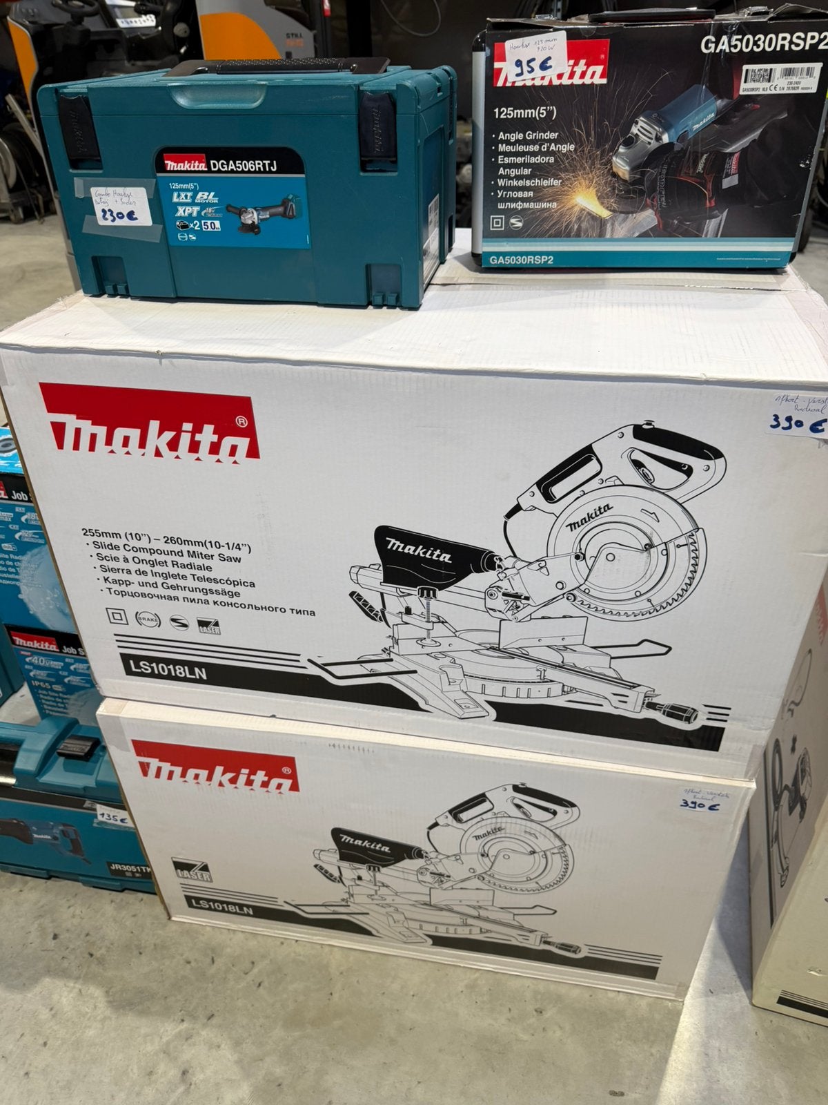 Makita LS1018LN Radiaal Afkortzaag – NIEUW in doos – €390, Enlèvement, Comme neuf, Makita