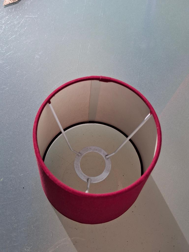 Abat-jour bordeau, Ophalen, Overige kleuren, Rond, Zo goed als nieuw