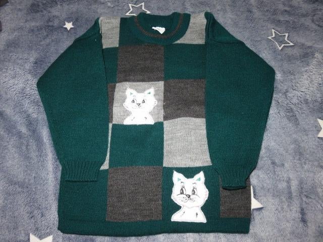 Groene sweater / trui kinderen - Maat 104 - kledij kind, Kinderen en Baby's, Ophalen of Verzenden, Gebruikt, Jongen of Meisje