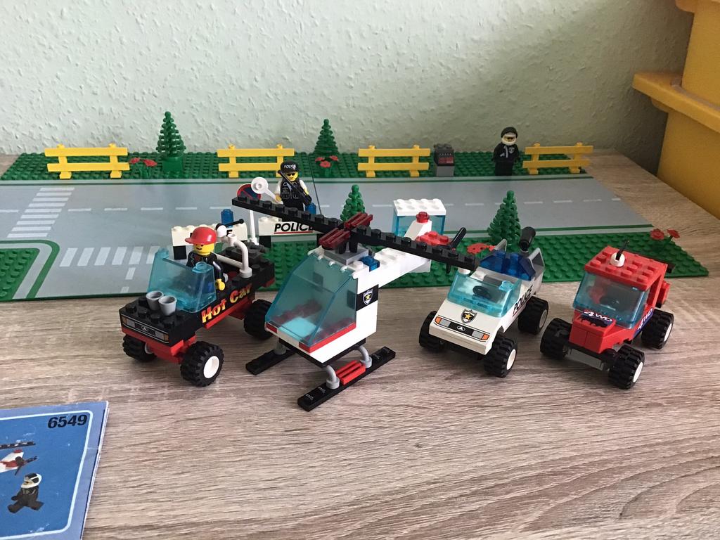 Lego road block runners ( oude set), Ophalen of Verzenden, Zo goed als nieuw, Lego