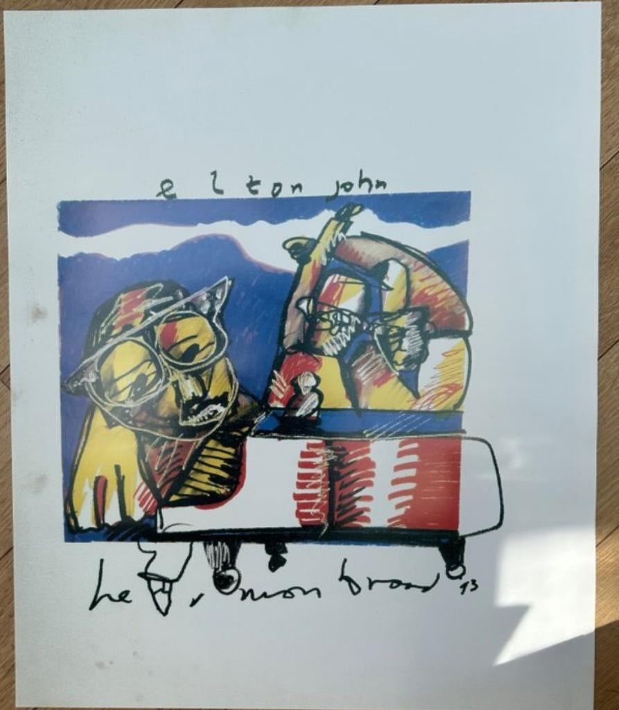Set van 4 Herman Brood afdrukken/posters, Enlèvement