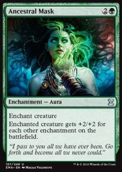 Ancestral Mask - EMA - MTG - +/-  NM, Ophalen of Verzenden