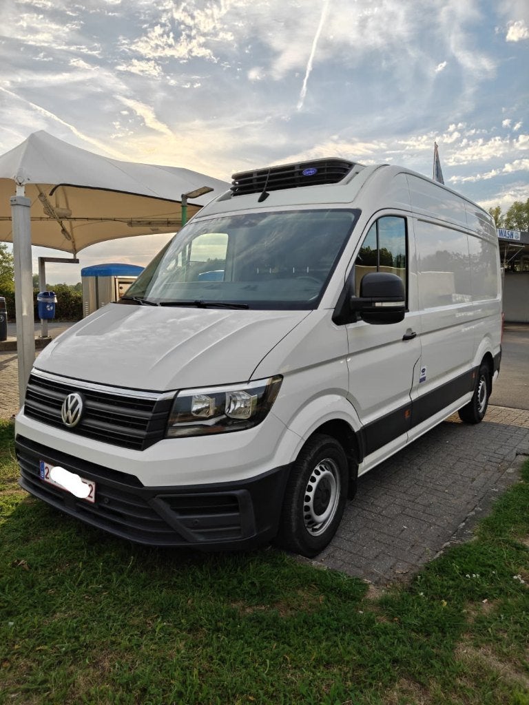 Volkswagen Crafter L3H3 Koelwagen 177pk Automaat, Auto's, Euro 6, USB, Volkswagen, Wit