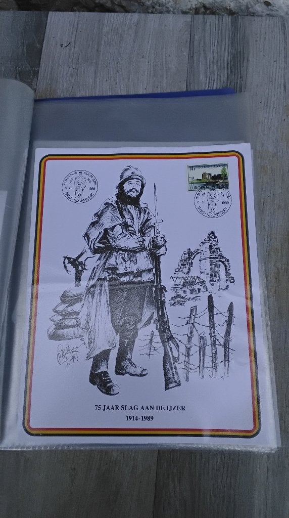 Timbre belge militaria lot, Collections, Enlèvement ou Envoi, Armée de terre