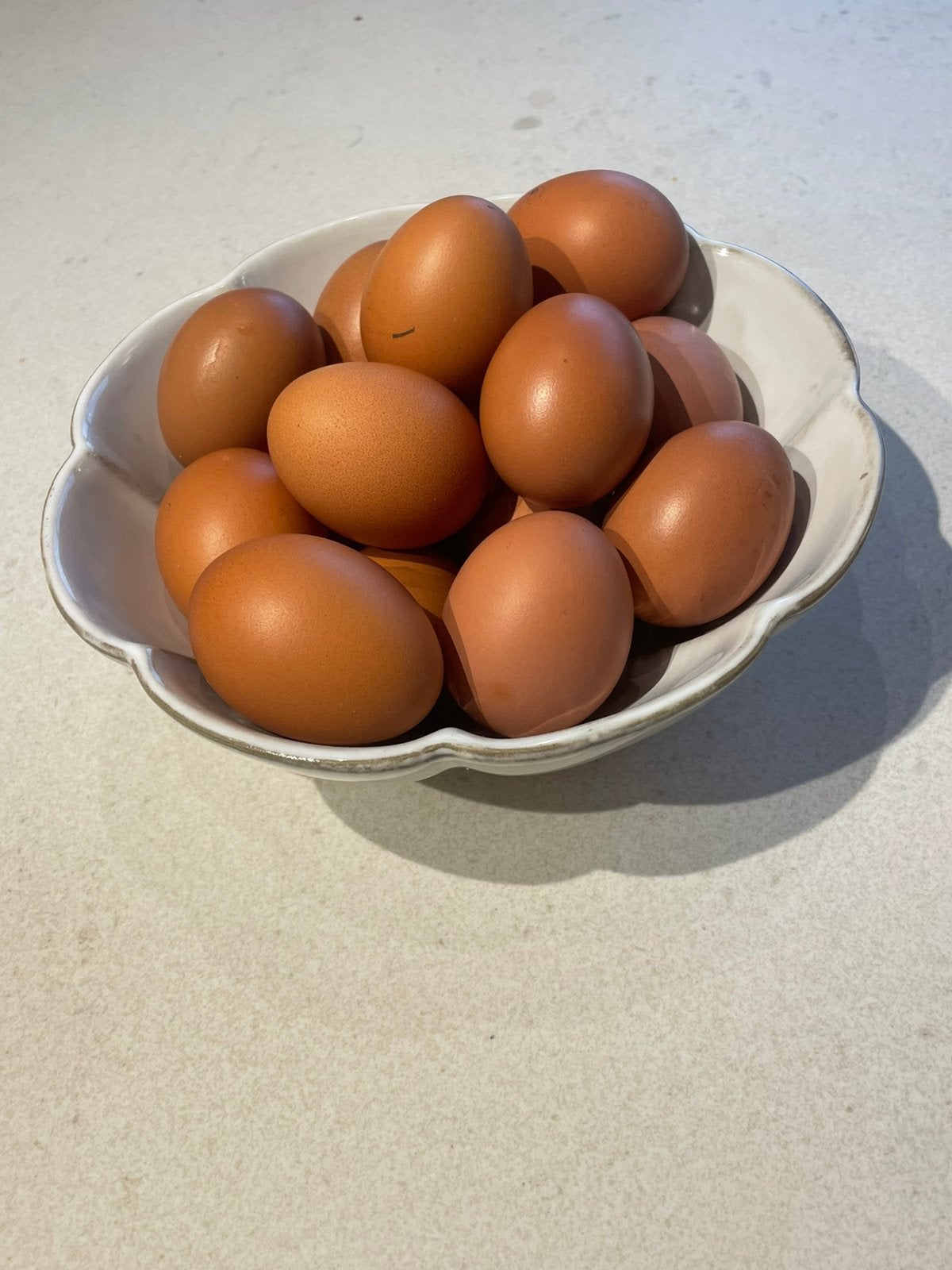 Verse eitjes —> 6 voor €1, Ophalen