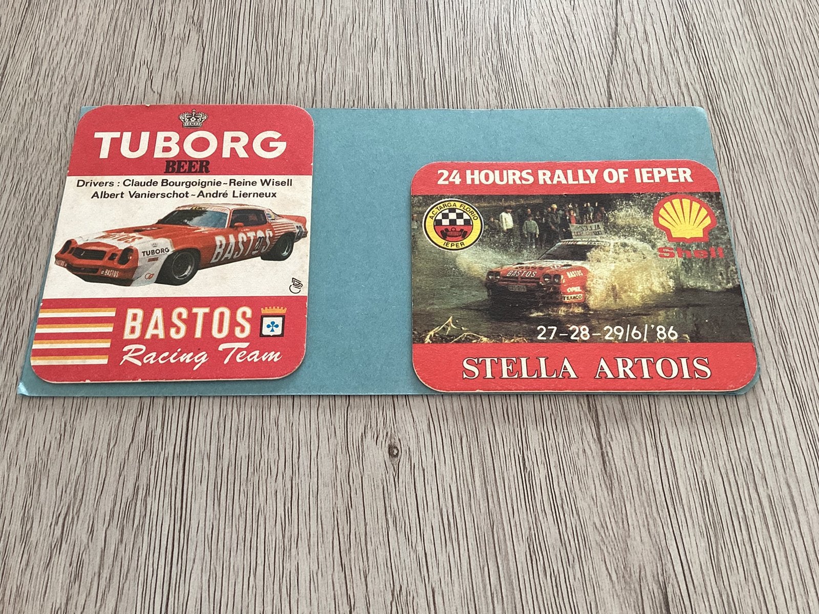 2 bierviltjes Rally sport, Enlèvement ou Envoi, Comme neuf, Sous-bock