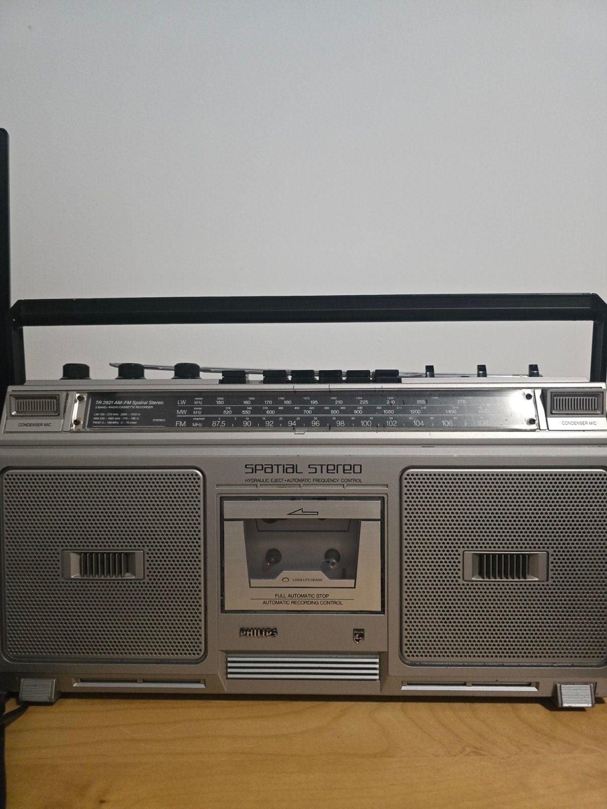 Philips TR 2821 Spatial Stereo Boombox Vintage Années 80, Enlèvement ou Envoi, Philips
