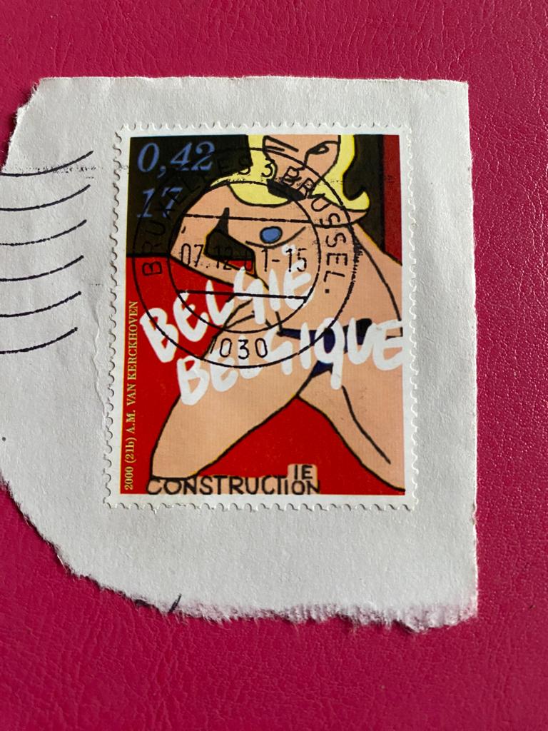 België 17F €0,42 2000 (21b) IE construction gestempeld, Verzenden, Gestempeld, Gestempeld, Kunst