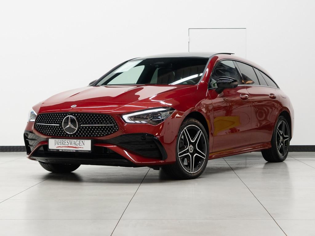 Mercedes-Benz CLA 250 e SB AMG Premium Plus Night PANO Distr, Auto's, Mercedes-Benz, Bedrijf, Te koop, CLA, 360° camera, ABS, Adaptieve lichten