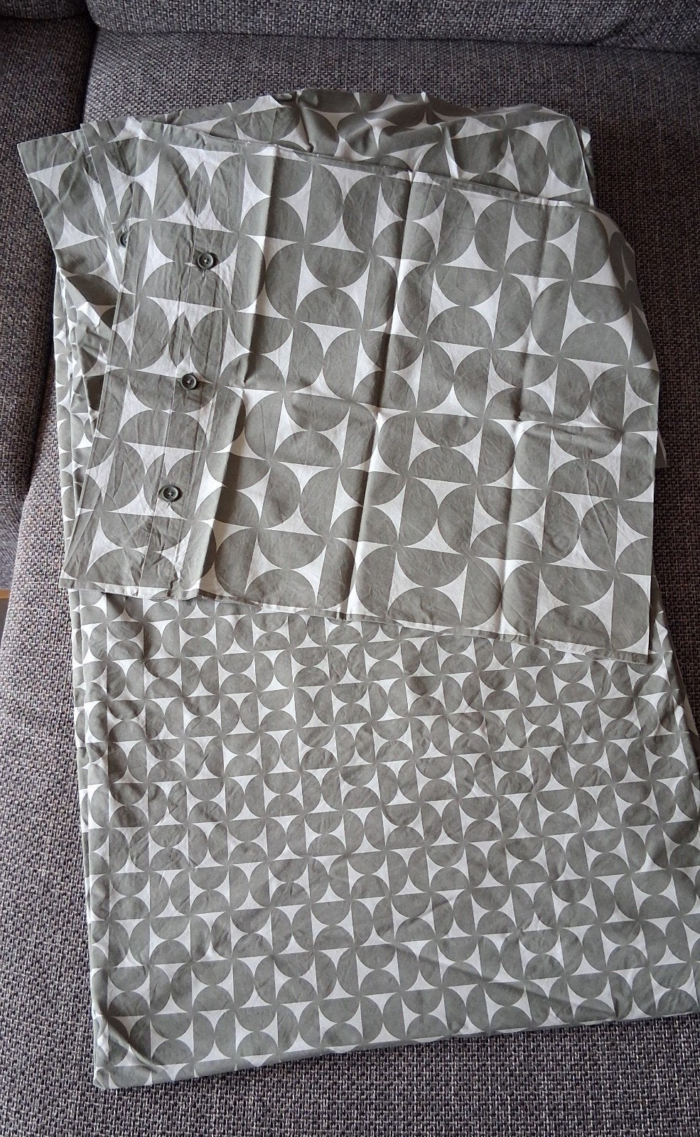 Housse de couette avec 2 taies d'oreiller, Enlèvement ou Envoi, Housse de couette, Vert, Coton