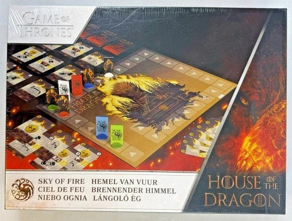 Game of Thrones House of the Dragon Bordspel hemel van vuur, Een of twee spelers, Verzenden, Zo goed als nieuw, Overig