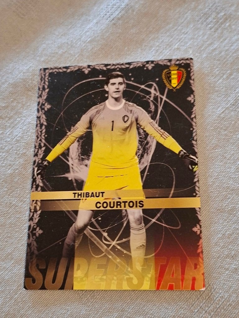 Panini / Voetbalkaart / Thibaut Courtois / Rode Duivels, Enlèvement ou Envoi, Comme neuf, Cartes de joueur