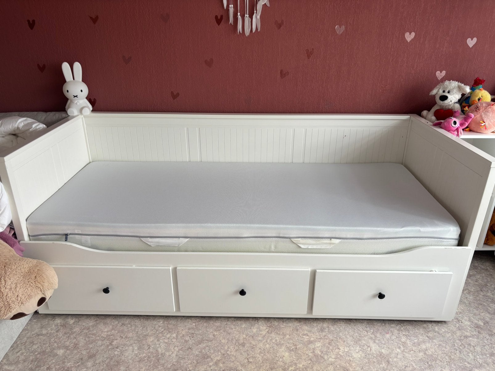 Hemnes bed IKEA 80x200 te koop!, Ophalen, 70 tot 85 cm, Zo goed als nieuw, Matras