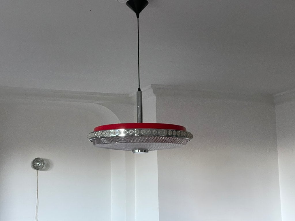 SUSPENSION VINTAGE, Maison & Meubles, Synthétique, Comme neuf, Enlèvement, E27 (grand)