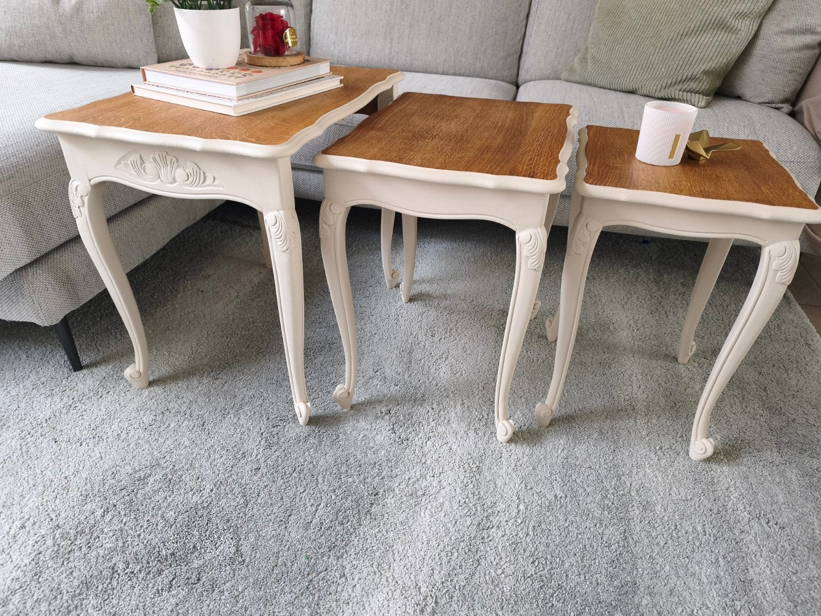 tables gigognes vintage, 50 – 75, Enlèvement ou Envoi, Vintage, Comme neuf