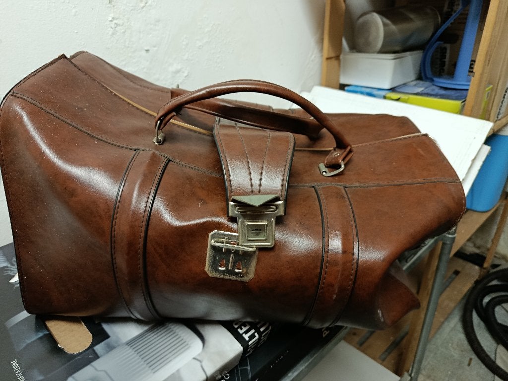 sac en cuir vintage, Enlèvement, Utilisé, Brun