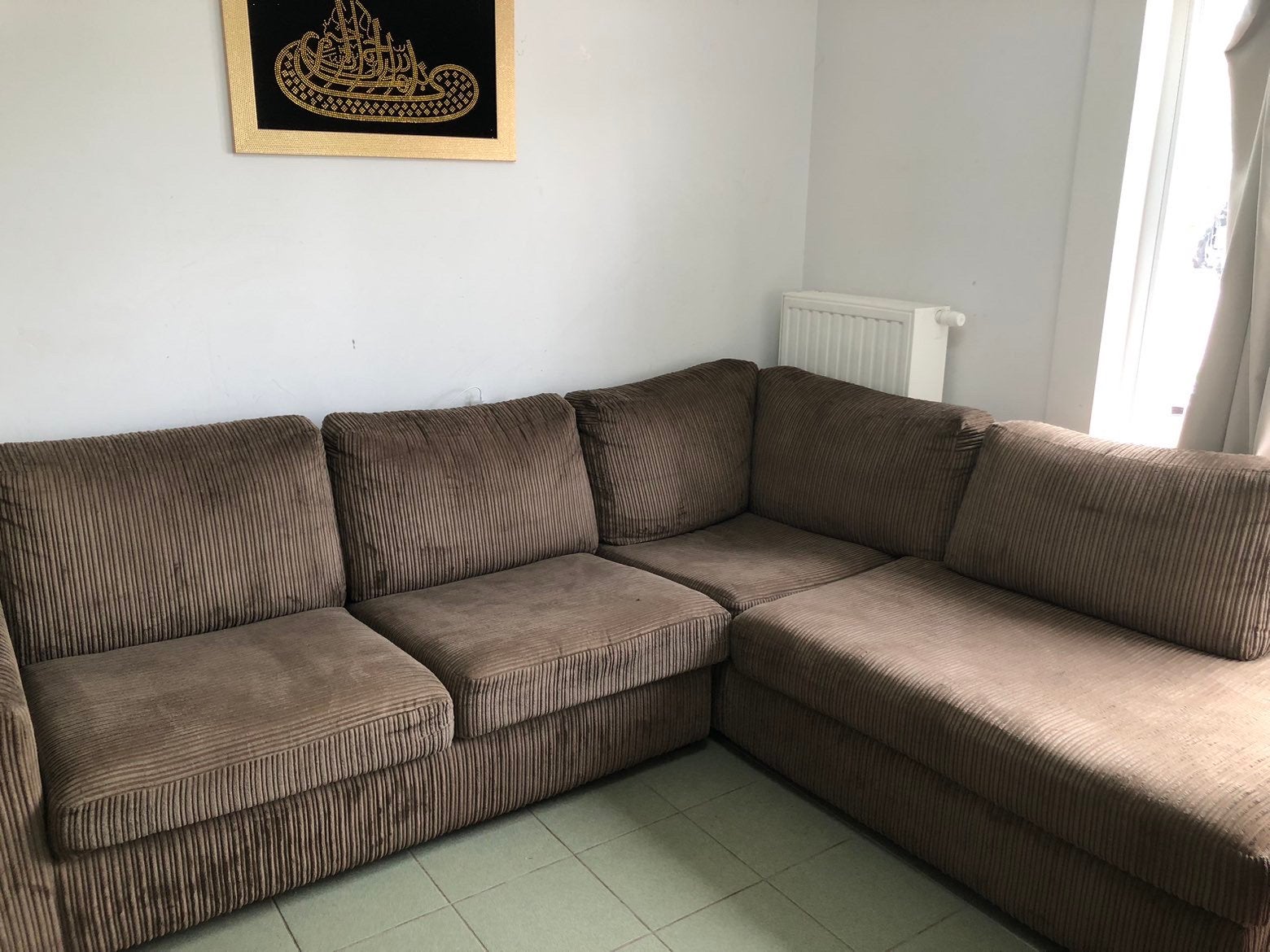 Bankstel met eettafel + 6 stoelen, Enlèvement, Comme neuf